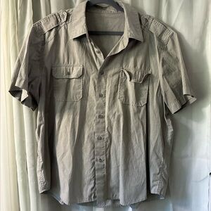 Men's Casual Tan Shirt size large